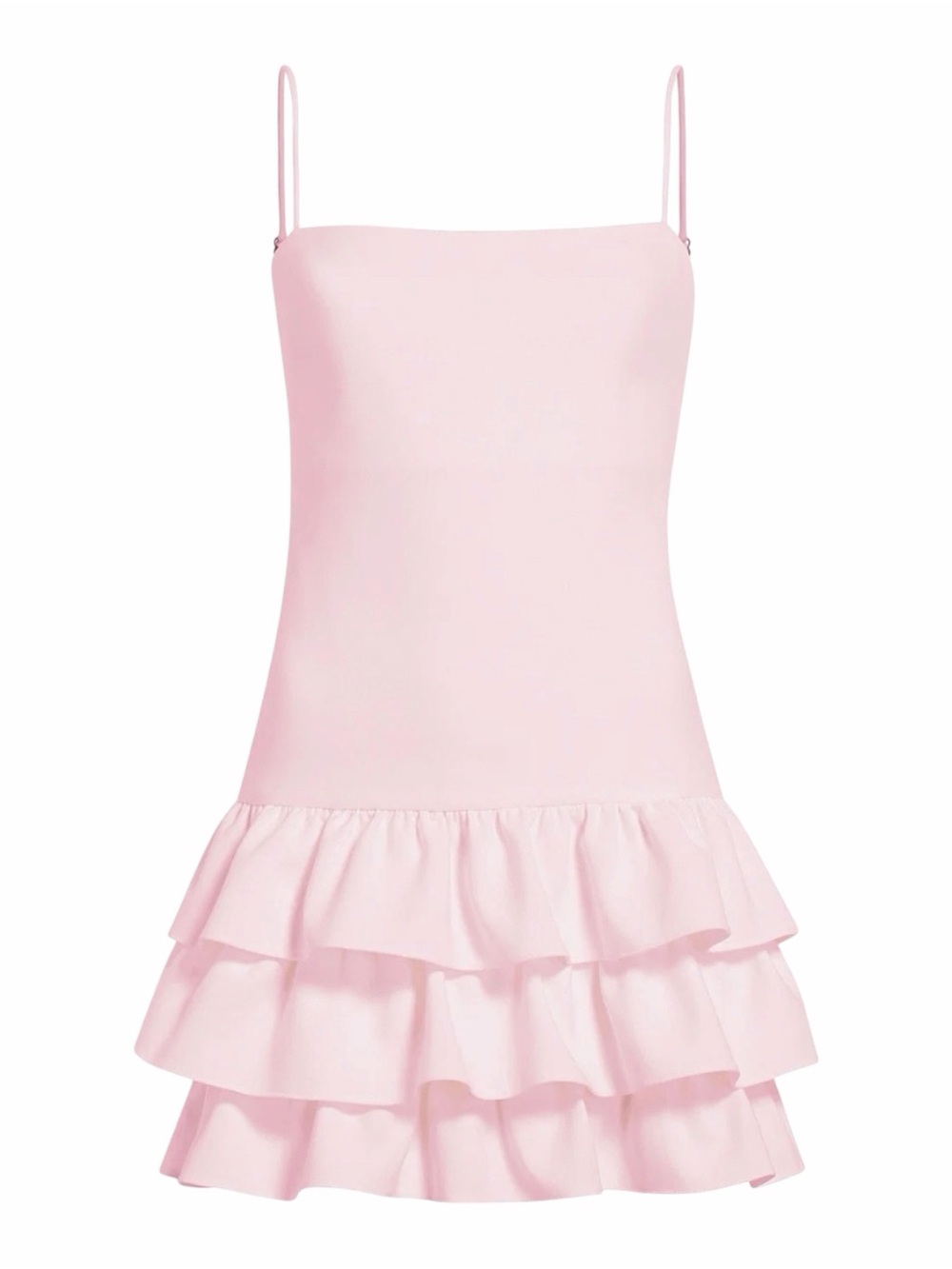 Likely Amica Ruffle Hem Mini Dress Pink